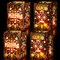 Day of The Dead Decorations 24pcs Sugar Skull Paper Candles Holders Boxes with 24 Flameless LED Tea Lights Candles Dia De Muertos Decorations Supplies